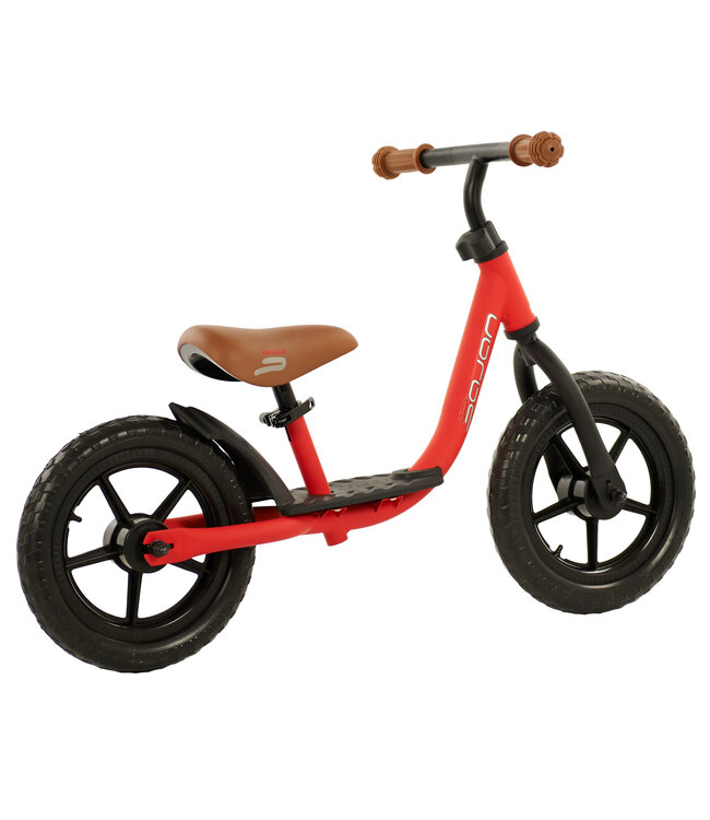 Sajan Loopfiets - Balance Bike - Jongens en Meisjes - Loopfiets 2 Jaar - Buitenspeelgoed - Mat-Rood