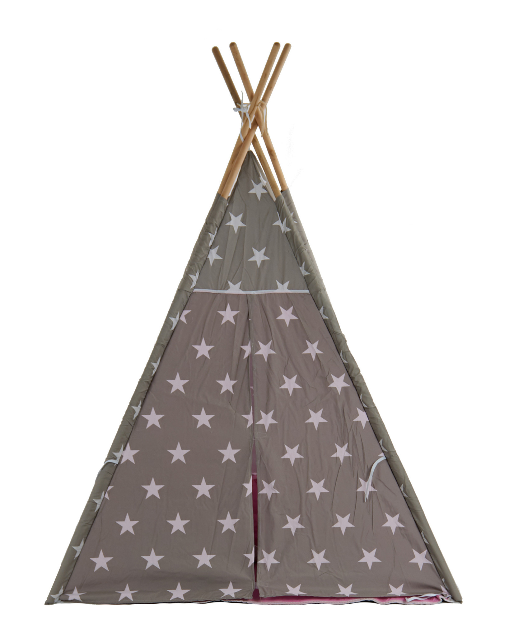 Indische tipi speeltent voor kinderen in het grijs met sterren | bol