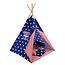 P&M P&M - Tipi Speeltent - Met Grondkleed & Kussens - Tent voor kinderen - Blauw