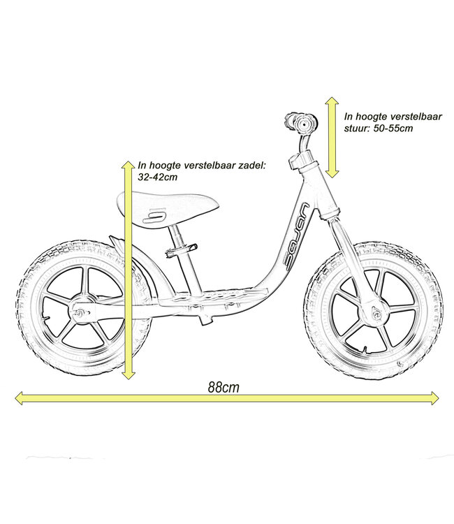 Sajan Loopfiets - Mat-Oker