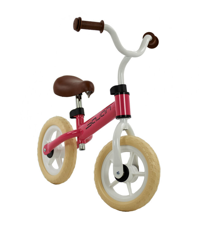 Sajan Loopfiets - Wit-Roze - Balance bike - Speelgoed