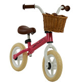 Sajan Sajan Loopfiets - Wit-Roze - Balance bike - Speelgoed
