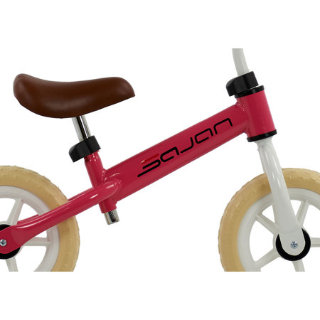 Sajan Sajan Loopfiets - Wit-Roze - Balance bike - Speelgoed