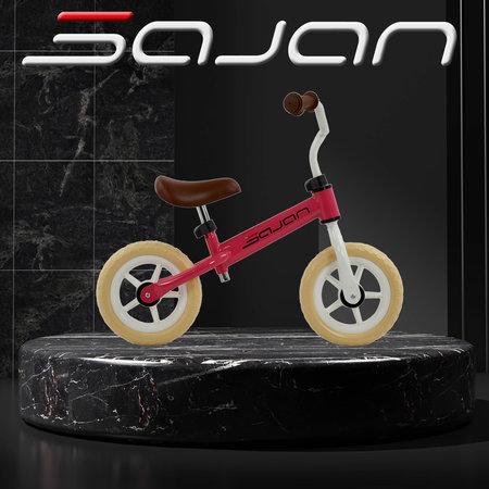 Sajan Sajan Loopfiets - Wit-Roze - Balance bike - Speelgoed