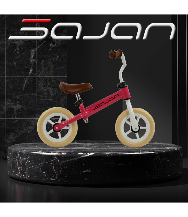 Sajan Loopfiets - Wit-Roze - Balance bike - Speelgoed