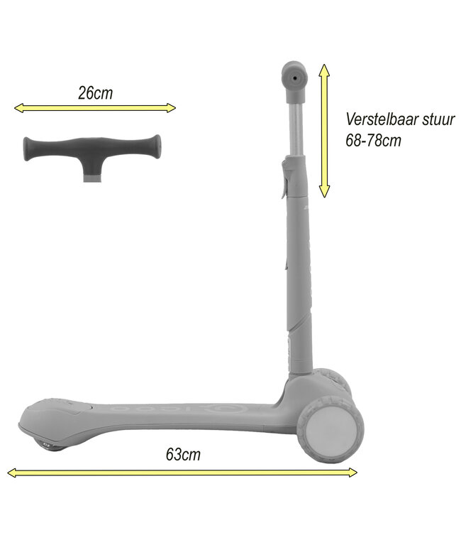 IQOO - Step - met LED Wielen - Blauw