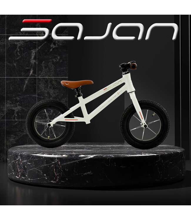 Sajan Loopfiets-Pro - Aluminium - Wit