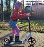 2Cycle 2Cycle Step - Kinderstep - Aluminium -  Grote Wielen - 20cm - Autoped -Roze-Wit