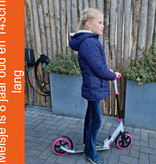 2Cycle 2Cycle Step - Kinderstep - Aluminium -  Grote Wielen - 20cm - Autoped -Roze-Wit