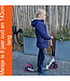 2Cycle Step - Kinderstep - Aluminium -  Grote Wielen - 20cm - Autoped -Roze-Wit