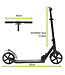 Sajan Step - Aluminium - Kinderstep - Grote Wielen -  Autoped -18cm -Zwart