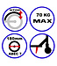 Sajan Step - Aluminium - Kinderstep - Grote Wielen -  Autoped -18cm -Zwart