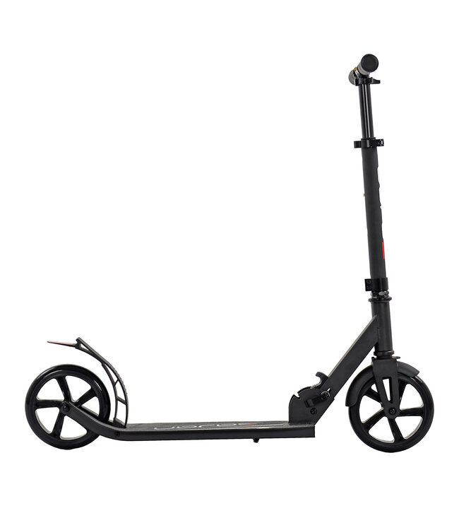 Sajan Step - Aluminium - Kinderstep - Grote Wielen -  Autoped -18cm -Zwart