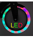 Sajan - Step met LED wielen - Kinderstep -  Grote Wielen - 20cm - Step - Roze-Zwart