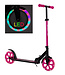 Sajan - Step met LED wielen - Kinderstep -  Grote Wielen - 20cm - Step - Roze-Zwart
