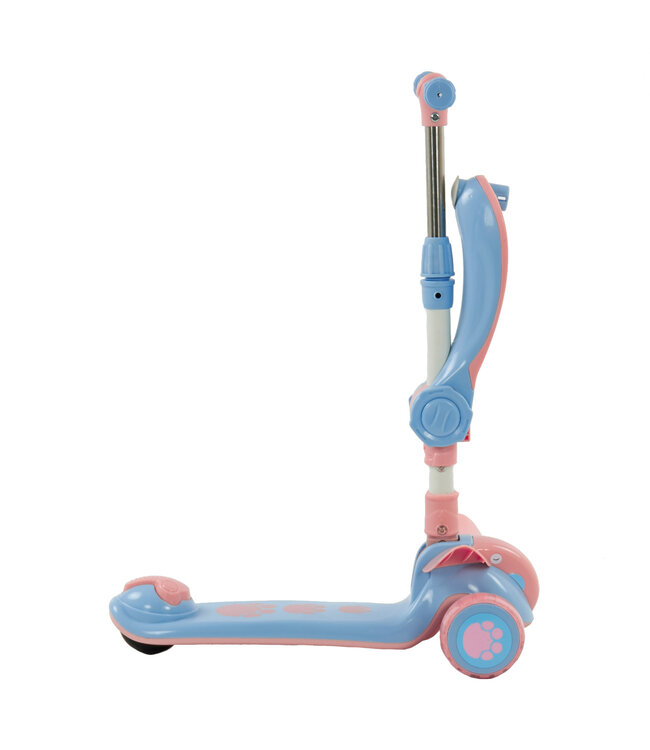 Sajan 2 in 1 Loopfiets / Step -  Roze-Blauw