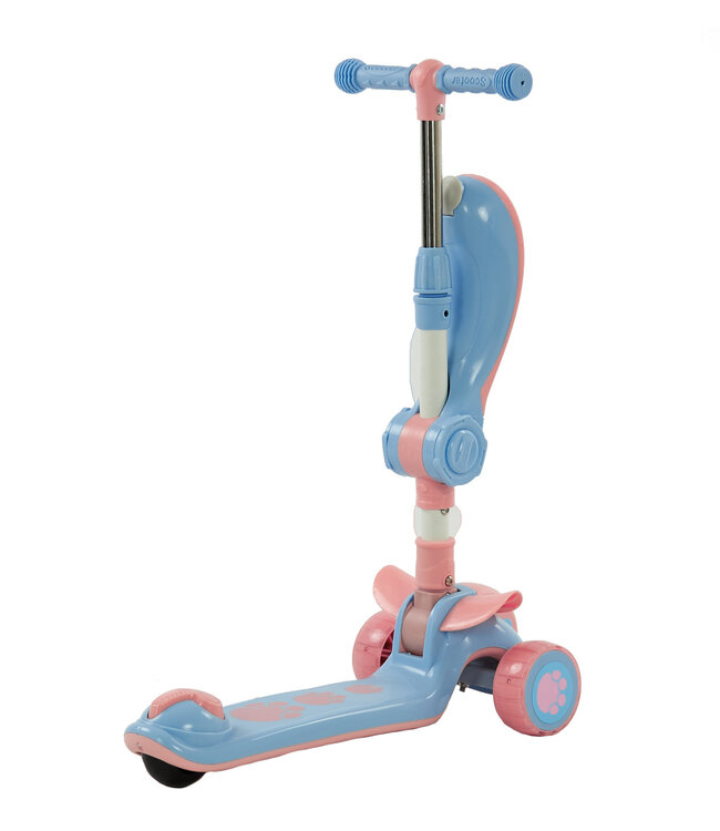 Sajan 2 in 1 Loopfiets / Step -  Roze-Blauw