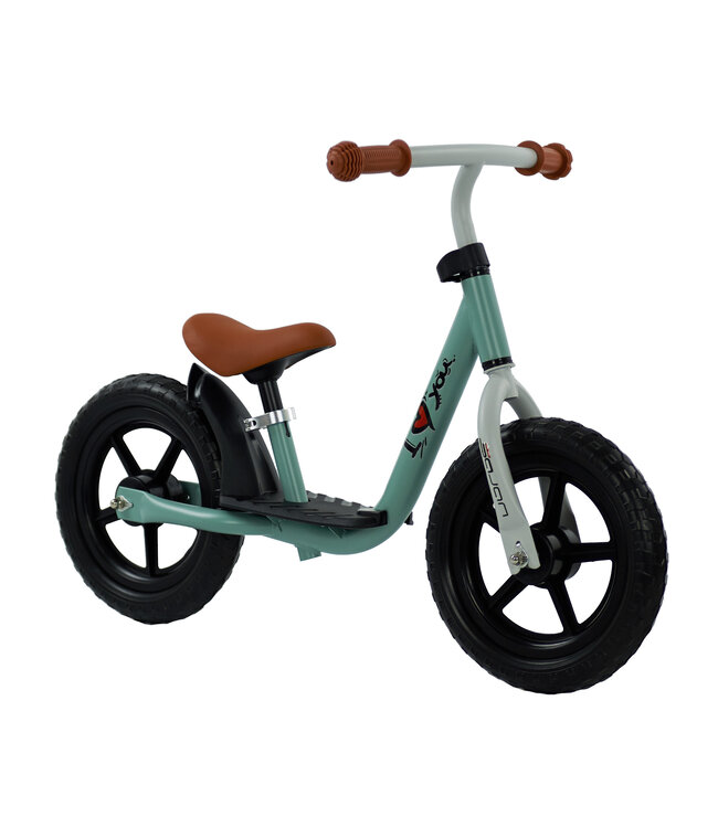 Sajan Loopfiets - Balance Bike - Jongens en Meisjes - Loopfiets 2 Jaar - Buitenspeelgoed - Olijfgroen