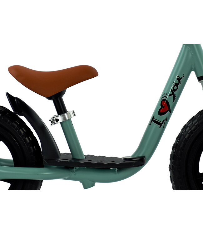 Sajan Loopfiets - Balance Bike - Jongens en Meisjes - Loopfiets 2 Jaar - Buitenspeelgoed - Olijfgroen