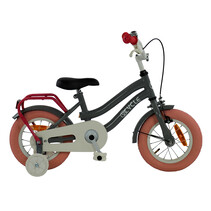 2Cycle Pretty - 12 inch fiets - Grijs-Roze