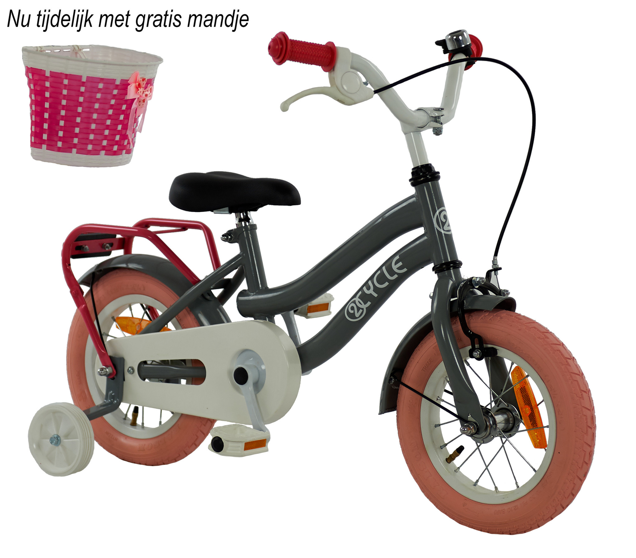 Steen Minimaliseren Refrein 2cycle grijs-roze Meisjesfiets 12 inch eenvoudig online kopen |  Prijskiller.nl