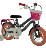 2Cycle 2Cycle Pretty - Kinderfiets - 12 inch - Grijs-Roze