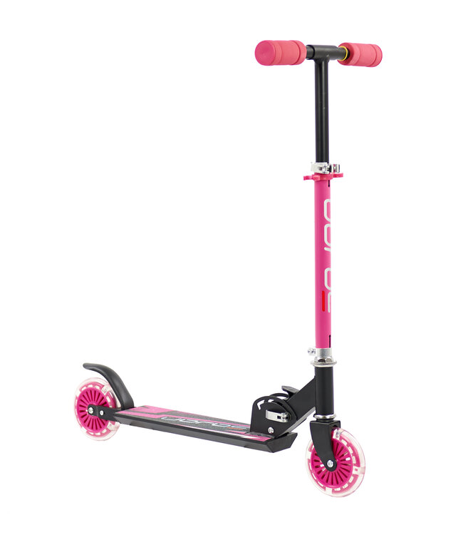 Sajan - Kinderstep - Step - Step met LED Wielen - Aluminium - Autoped - Roze