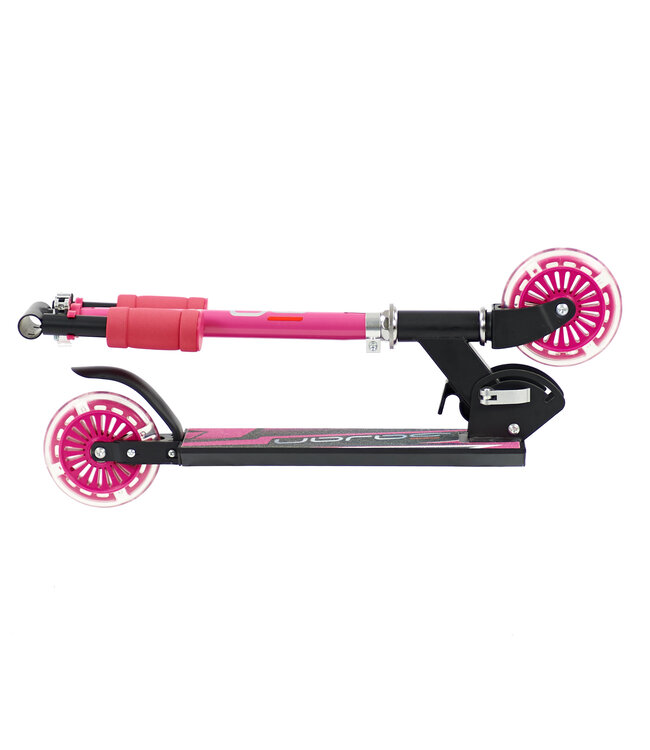 Sajan - Kinderstep - Step - Step met LED Wielen - Aluminium - Autoped - Roze