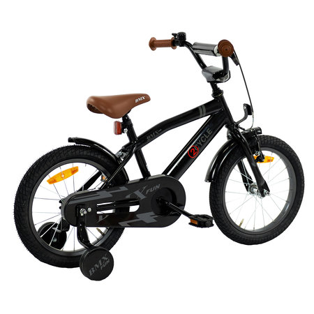 2Cycle 2Cycle BMX-Fun - Kinderfiets - 16 inch - Zwart - Jongensfiets -16 inch fiets