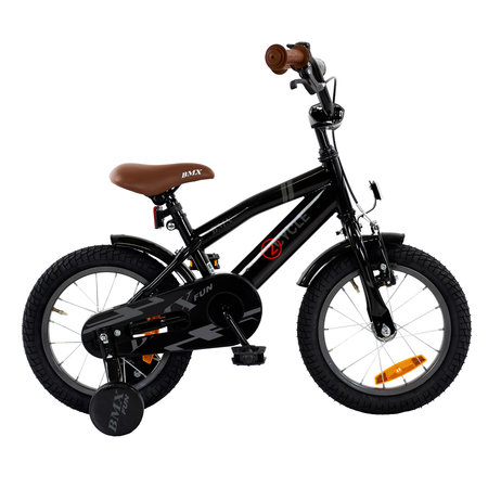 2Cycle 2Cycle BMX-Fun - Zwart - Jongensfiets 3 tot 5 jaar