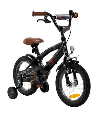 2Cycle 2Cycle BMX Fun kinderfiets 14 inch (3 tot 5 jaar) voor jongens zwart