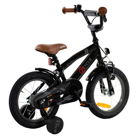 2Cycle 2Cycle BMX-Fun - Zwart - Jongensfiets 3 tot 5 jaar