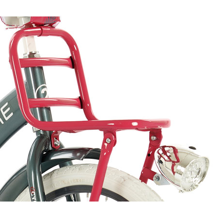 2Cycle 2Cycle Desire - Kinderfiets - 18 inch - Voordrager - Grijs - Meisjesfiets - 18 inch fiets