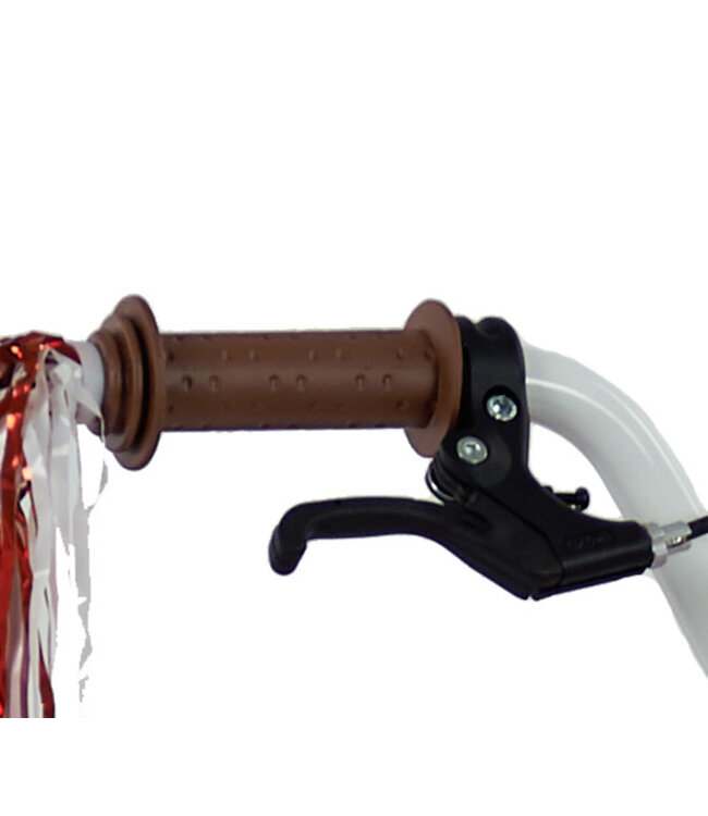 2Cycle Paris kinderfiets 14 inch (3 tot 5 jaar) voor meisjes roze-wit