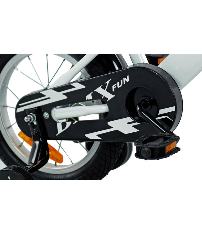 2Cycle BMX-Fun kinderfiets 14 inch (3 tot 5 jaar) voor jongens wit