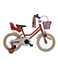 2Cycle Paris kinderfiets 16 inch (4 tot 6 jaar) voor meisjes roze-wit