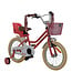 2Cycle Paris kinderfiets 16 inch (4 tot 6 jaar) voor meisjes roze-wit