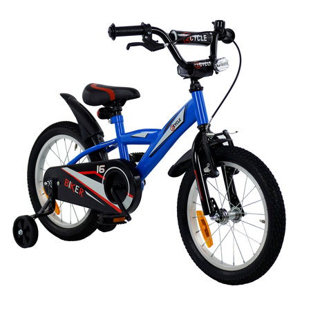 2Cycle 2Cycle Biker - Blauw - Jongensfiets 4 tot 6 jaar