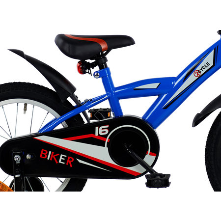 2Cycle 2Cycle Biker - Blauw - Jongensfiets 4 tot 6 jaar