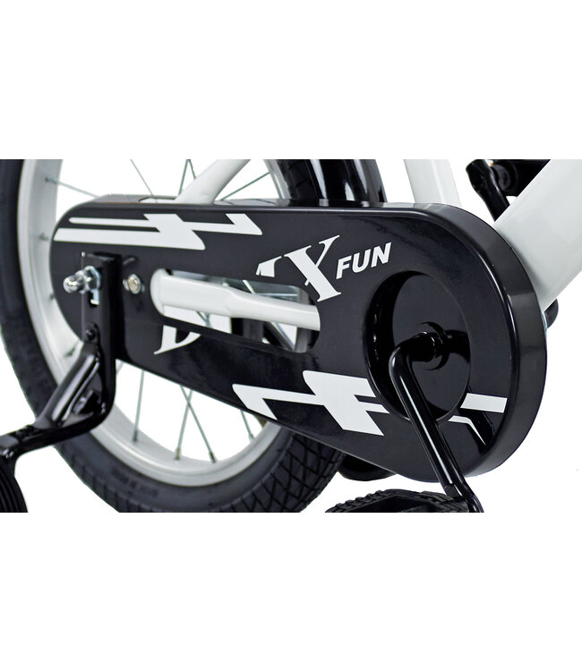2Cycle BMX-Fun kinderfiets 16 inch (4 tot 6 jaar) voor jongens wit