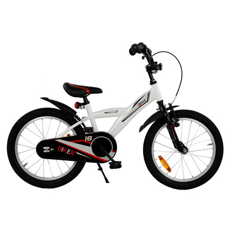 2Cycle 2Cycle Biker - Wit - Jongensfiets 5 tot 7 jaar