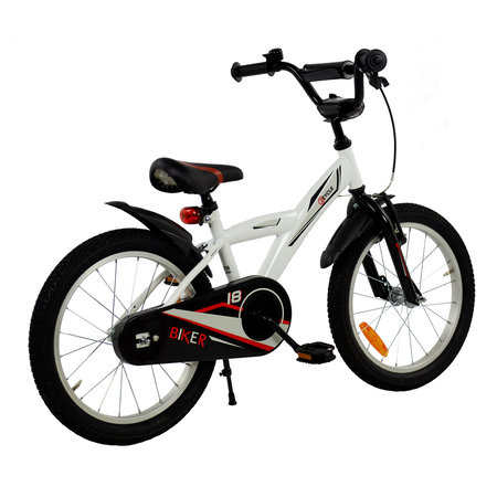 2Cycle 2Cycle Biker - Wit - Jongensfiets 5 tot 7 jaar