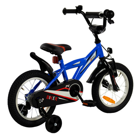 2Cycle 2Cycle Biker - Blauw - Jongensfiets 3 tot 5 jaar