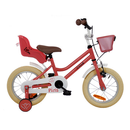 2Cycle 2Cycle Paris - Roze-Wit - Meisjesfiets 3 tot 5 jaar