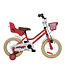 2Cycle Paris kinderfiets 14 inch (3 tot 5 jaar) voor meisjes roze-wit