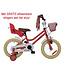 2Cycle Paris kinderfiets 14 inch (3 tot 5 jaar) voor meisjes roze-wit