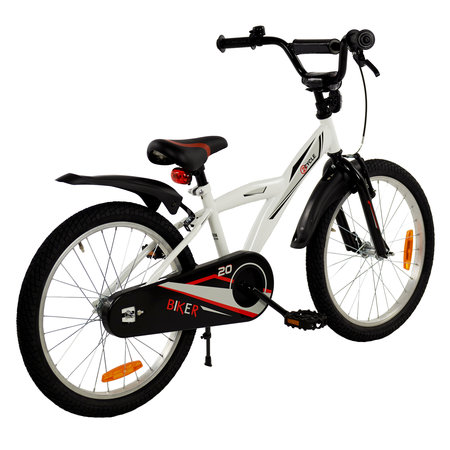 2Cycle 2Cycle Biker - Wit - Jongensfiets 6 tot 8 jaar