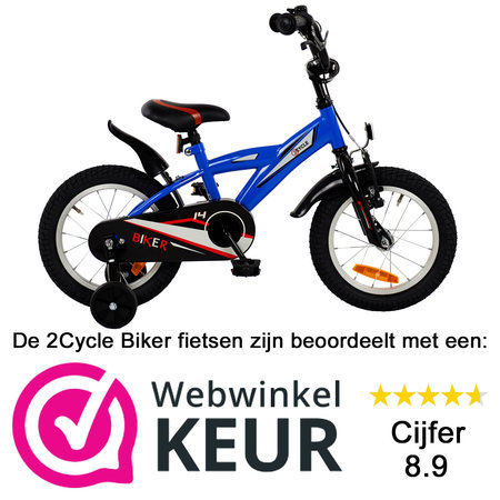 2Cycle 2Cycle Biker - Blauw - Jongensfiets 3 tot 5 jaar