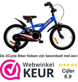 2Cycle 2Cycle Biker - Blauw - Jongensfiets 4 tot 6 jaar
