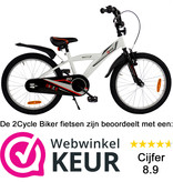 2Cycle 2Cycle Biker - Wit - Jongensfiets 6 tot 8 jaar